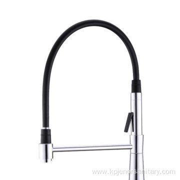 Black Pull-Out Kitchen Mixer Sink Faucet